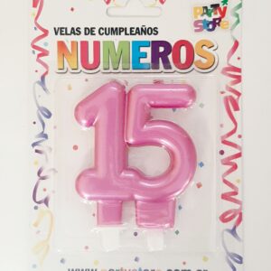 VELA 15 AÑOS ROSA