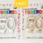 VELA 50 AÑOS PLATEADA
