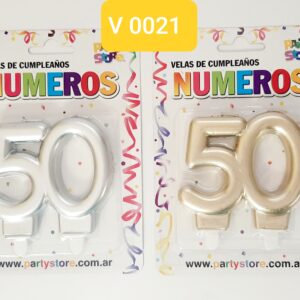 VELA 50 AÑOS PLATEADA