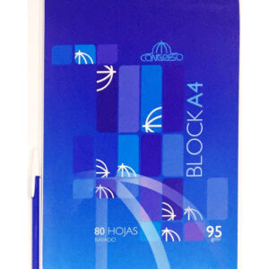 BLOCK CONGRESO A4  95g x 80 HOJAS