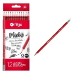 LAPIZ NEGRO FILGO CON GOMA CAJA x 12 u