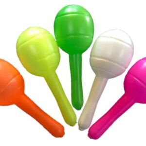 MARACAS COLORES SURTIDOS - PACK x 10 u