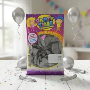 GLOBO PARTYTIME 9" PERLADO LISO x 25u