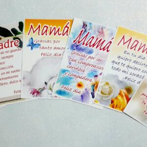 POSTALES DIA DE LA MADRE - PACK x 4u