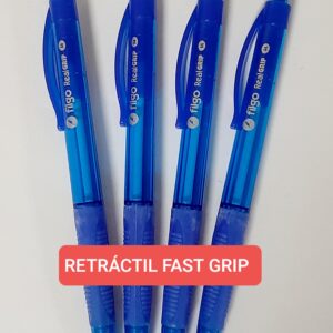 BOLIGRAFO FILGO RETRACTIL FASTGRIP - PACK x 4 u