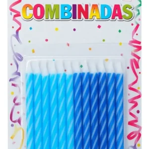 VELAS COMBINADAS AZULES