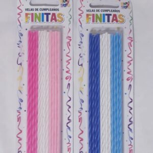 VELA FINITA TRICOLOR NENA x 12 u