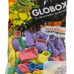 GLOBO PASTEL GLOBOX 5" SURTIDOS x 50 u