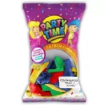 GLOBOS PARTYTIME 9" SURTIDOS x 25 u