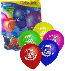 GLOBO 10" SURTIDOS GLOBOLANDIA FELIZ CUMPLE X 50 u