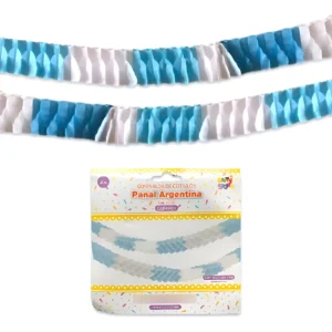 GUIRNALDA PANAL CELESTE/BLANCO 36M