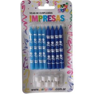 VELA IMPRESAS x 8 u VARON