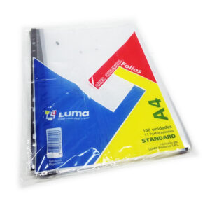 FOLIO LUMA COMUN A4 - PACK x 100 u