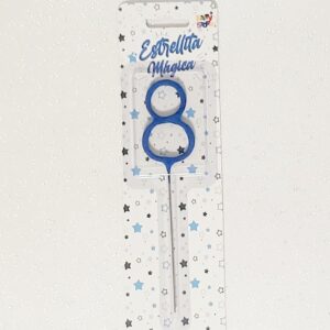 VELA ESTRELLITA MAGICA 8 AZUL