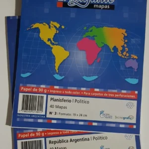 MAPA N° 3 TRIUNFANTE/ALFA/POTOSI BLOCK x 40 u FISICO POLITICO EUROPA