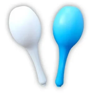 MARACAS CELESTES Y BLANCAS - PACK x 10 u