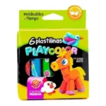 PLASTILINA PLAYCOLOR x 6 COLORES CLASICOS