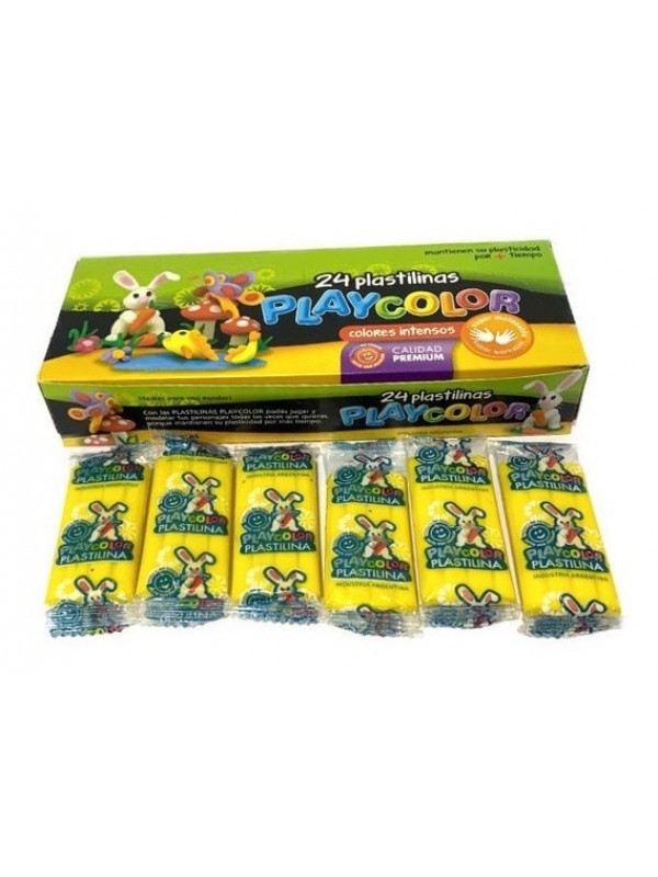 PLASTILINA PLAYCOLOR x 24