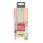 RESALTADOR FILGO FINO PASTEL - PAQUETE x 4 u SURTIDOS