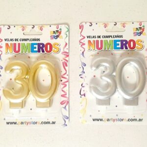 VELA 30 AÑOS PLATEADA