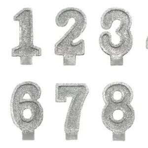 VELA BLANCA 0 AL 9 - CAJA x 10 u