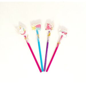 LAPIZ NEGRO COLOURS CON GOMA FANTASIA PACK x 3u