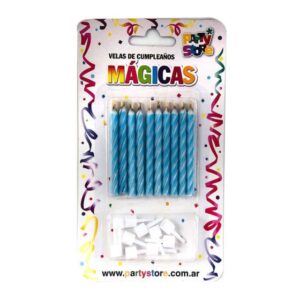 VELAS COMBINADAS AZULES