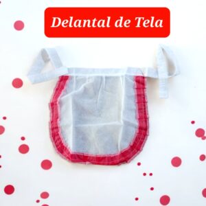 DELANTAL DE TELA 28x28 (tiras 1m de largo)
