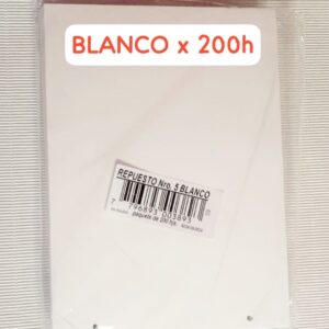 HOJA DIBUJO N° 5 x 200 HOJAS BLANCA