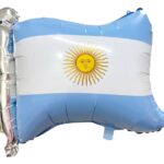 GLOBO METALIZADO BANDERA ARGENTINA 50x60