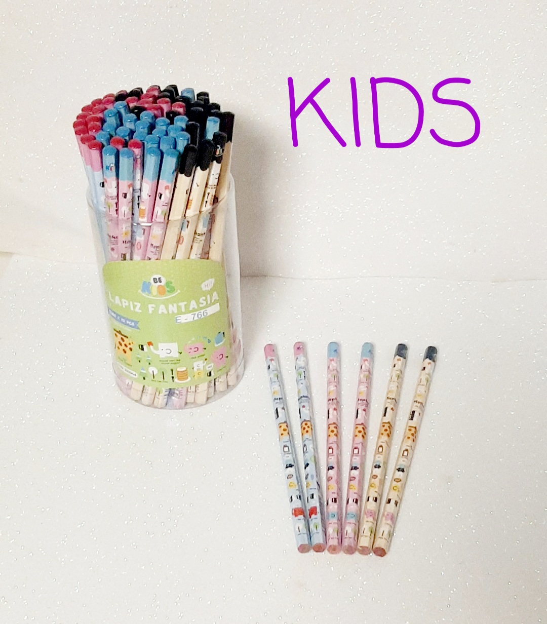 LAPIZ NEGRO IBICO KIDS SURTIDO PACK x 6u