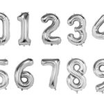 GLOBO NUMERO METALIZADO
