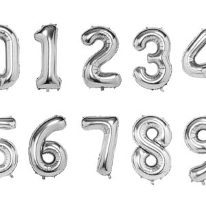 GLOBO NUMERO METALIZADO