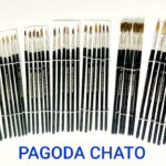 PINCEL PAGODA CHATO BLISTER x 6u