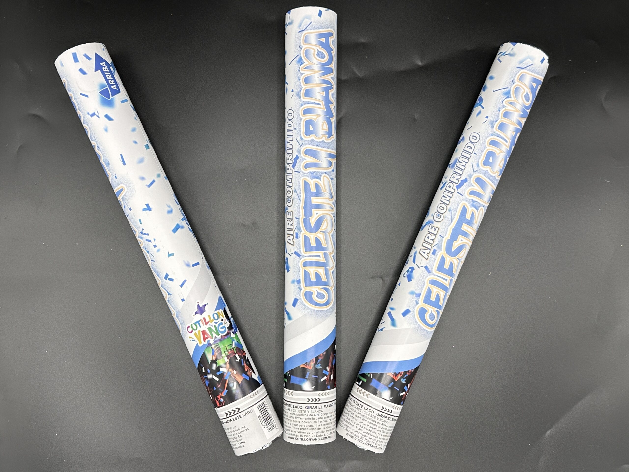 LANZA PAPELITOS ARGENTINA (BLANCO Y CELESTE)