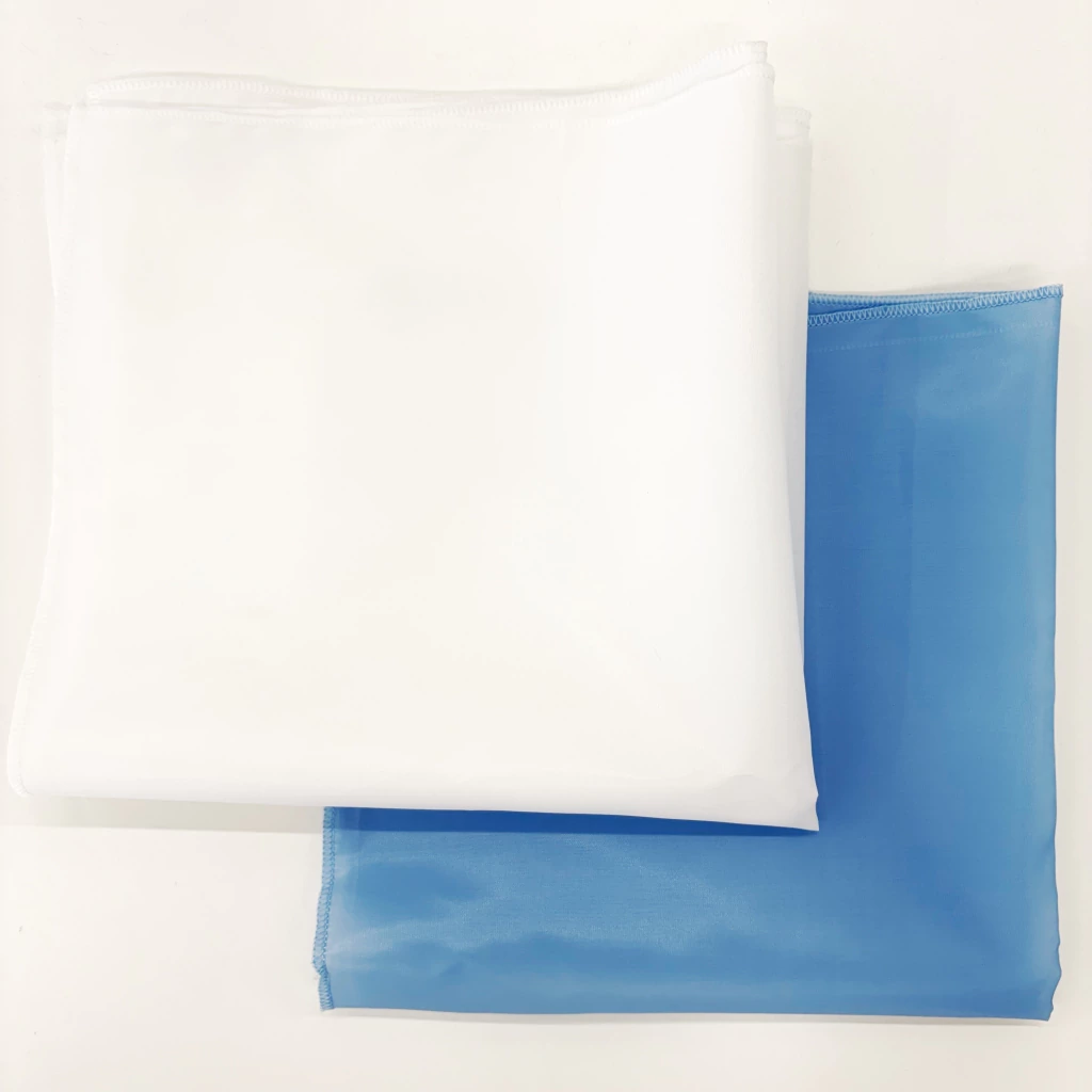 PAÑUELO TAFETA PATRIO BLANCO / CELESTE
