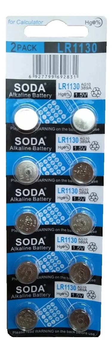 PILA MONEDA AG10/LR1130 BLISTER x 10u