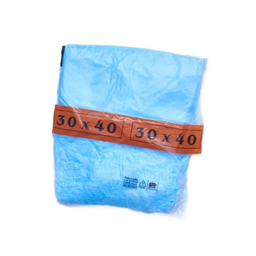 BOLSA CAMISETA CELESTE 30 x 40