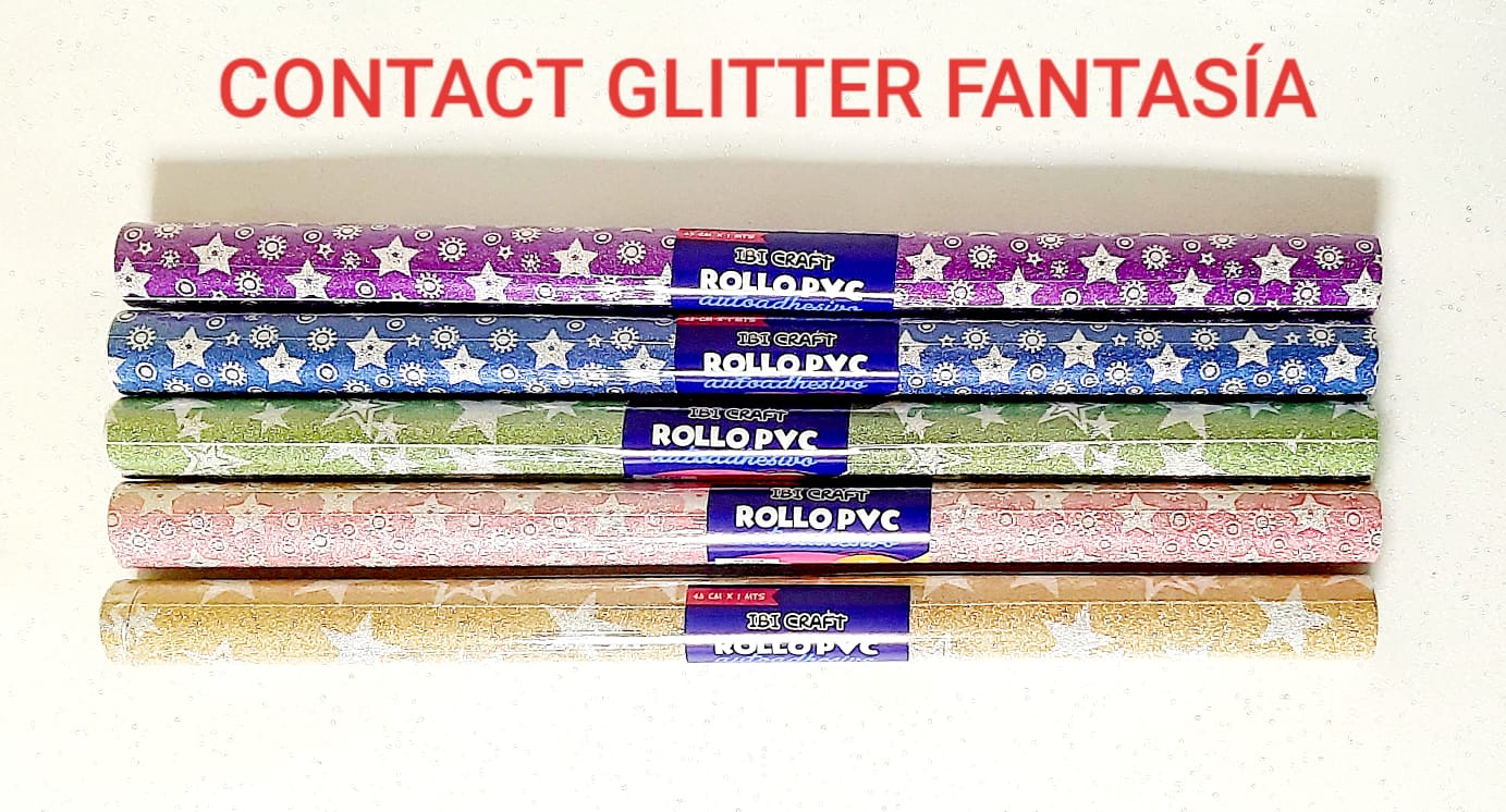 CONTACT CON GLITTER IBICO x 1m - Imagen 2