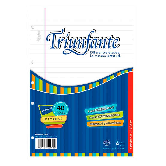 REPUESTO TRIUNFANTE N°3 x 48 HOJAS - Imagen 3