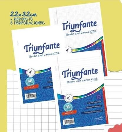 REPUESTO TRIUNFANTE N°3 x 48 HOJAS