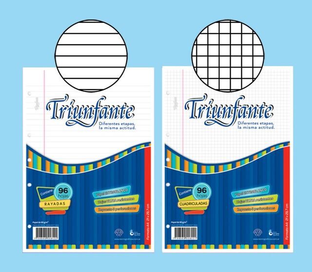 REPUESTO TRIUNFANTE N°3 x 96 HOJAS