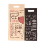 BOLSA PARA VINO DE TELA DISEÑOS VARIOS (20x45)