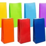 BOLSAS DE PAPEL COLORES VARIOS x 10u (ideal sorpresitas)