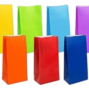 BOLSAS DE PAPEL COLORES VARIOS x 10u (ideal sorpresitas)