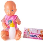 BEBOTE CON ROPA Y MAMADERA (38cm)