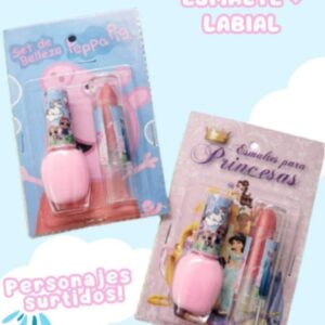 SET ESMALTE + LABIAL PERSONAJES