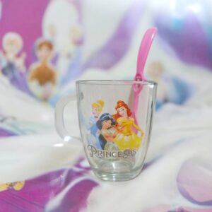 TAZA DE VIDRIO CON CUCHARITA NENA