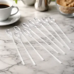 AGITADOR PARA CAFE CRISTAL x 50u