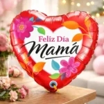 GLOBO METALIZADO 18" CORAZON DIA DE LA MADRE